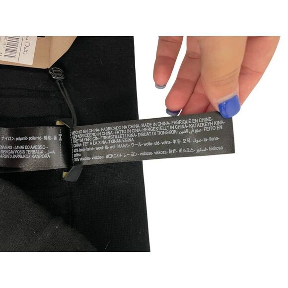 Massimo Dutti Womens Midi Skirt Medium M Black Pleated Wool Blend 5200/634 NWT - Picture 10 of 16